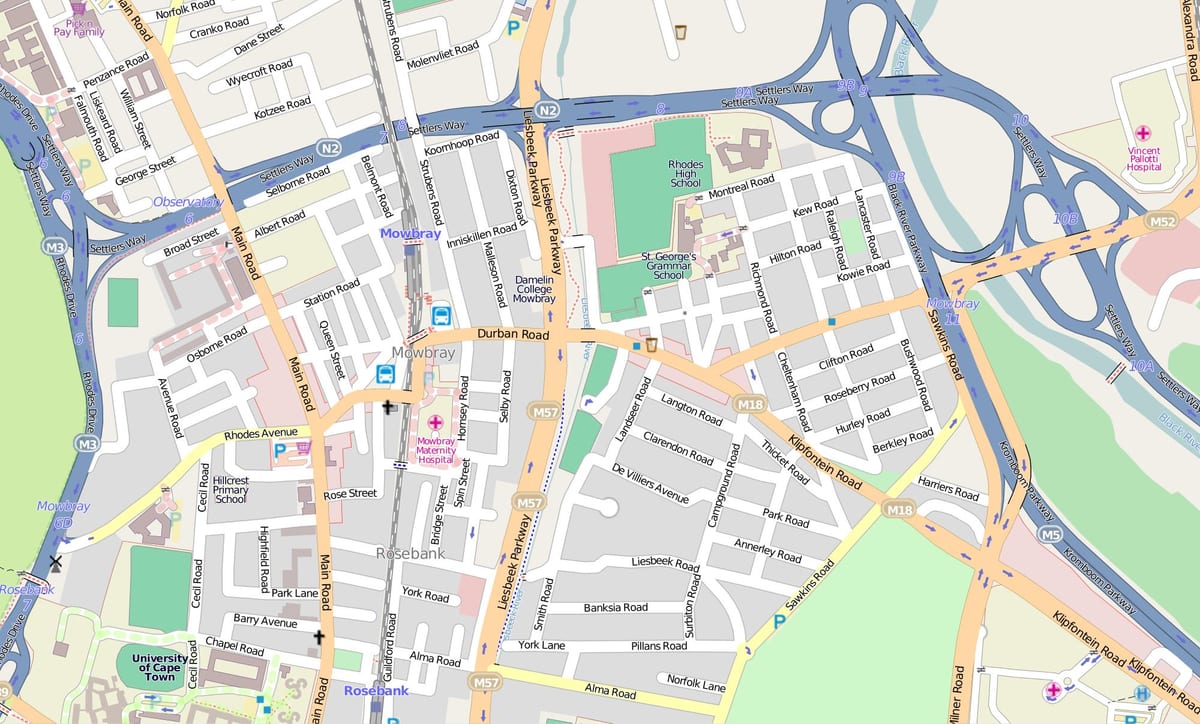 karta Моубрей Cape town