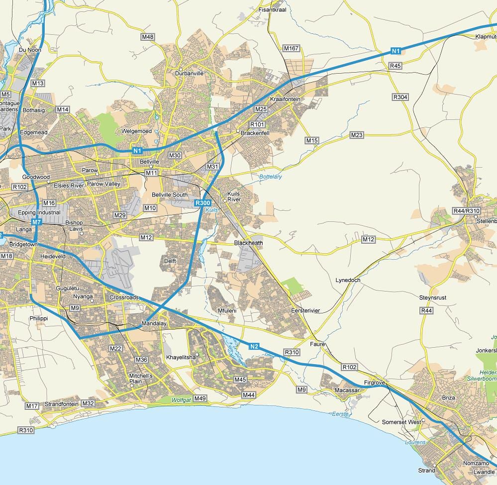 karta блэкхите Cape town