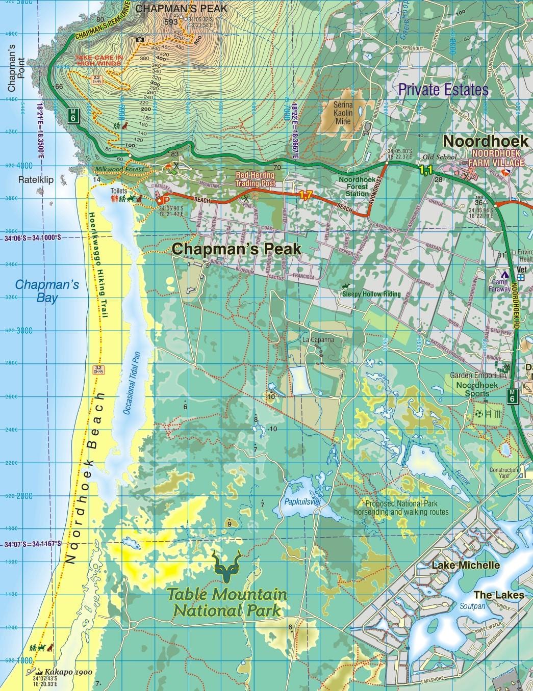 karta нордхуке Cape town
