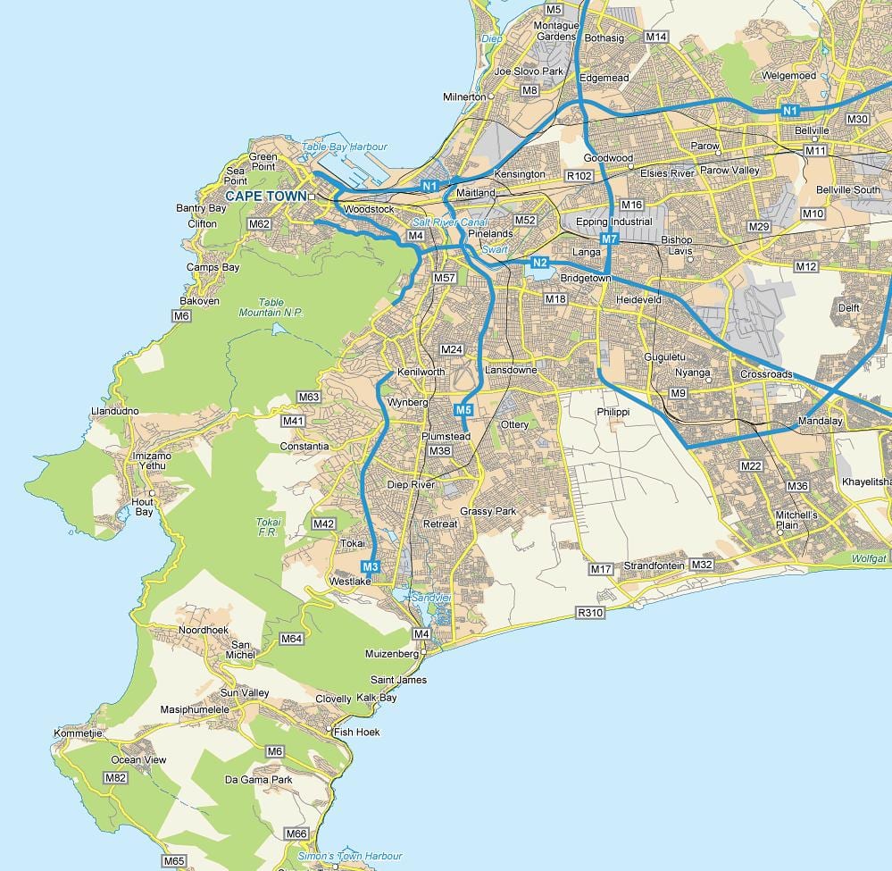 karta пламстед Cape town