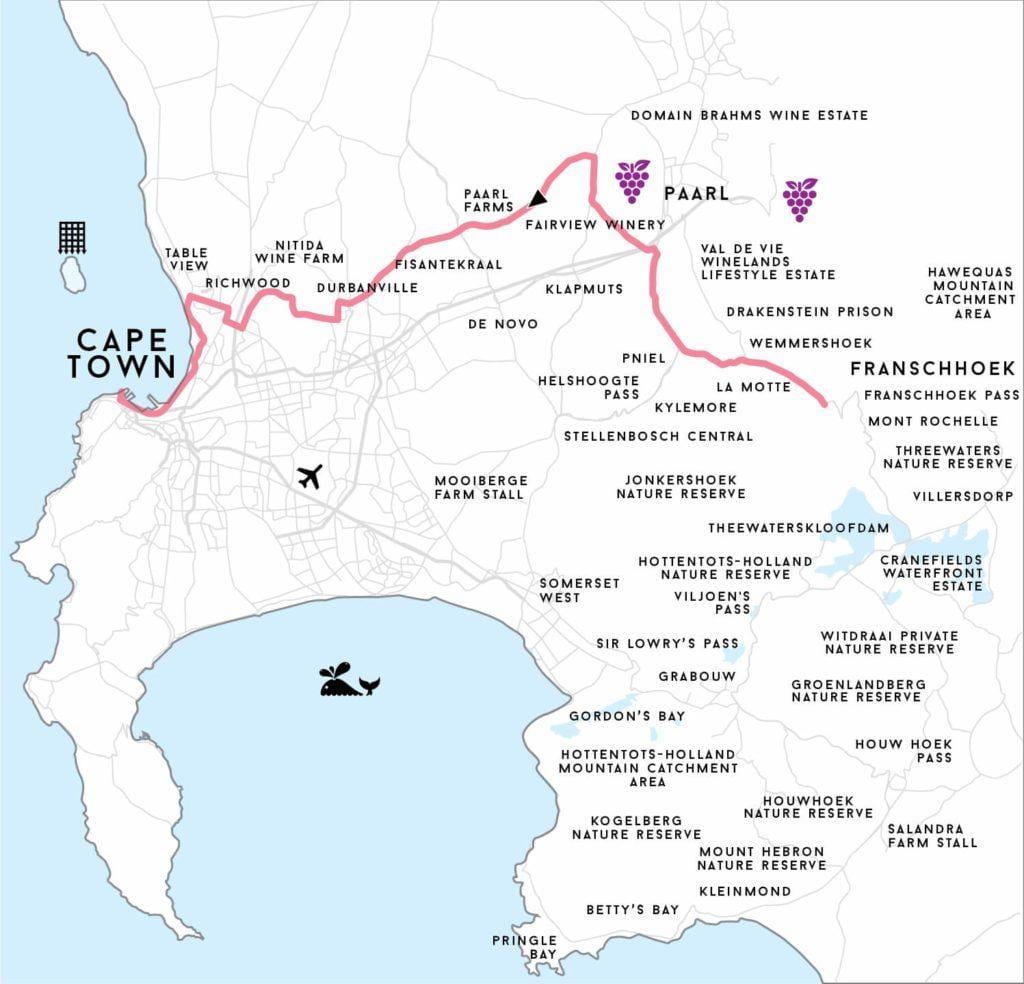 karta ричвуд Cape town 
