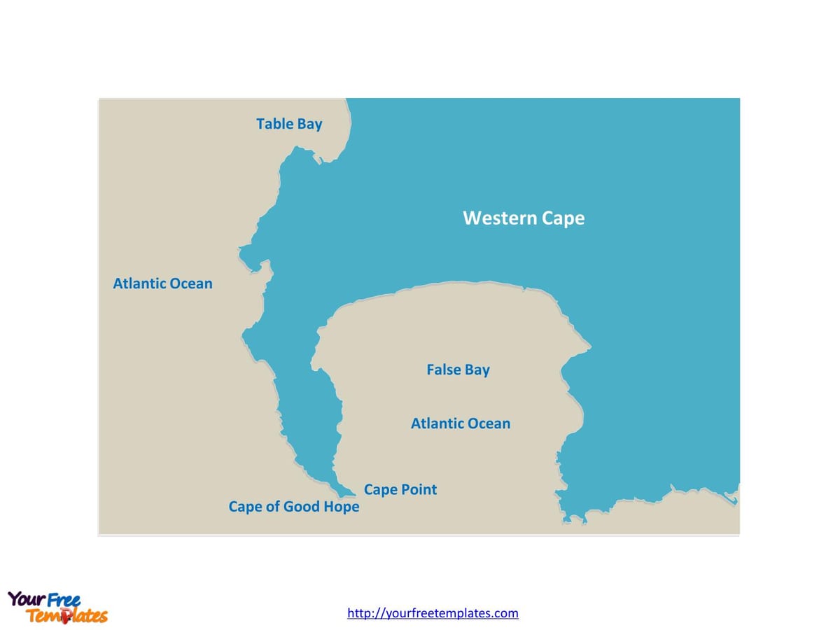 karta u Cape town, Južna Afrika