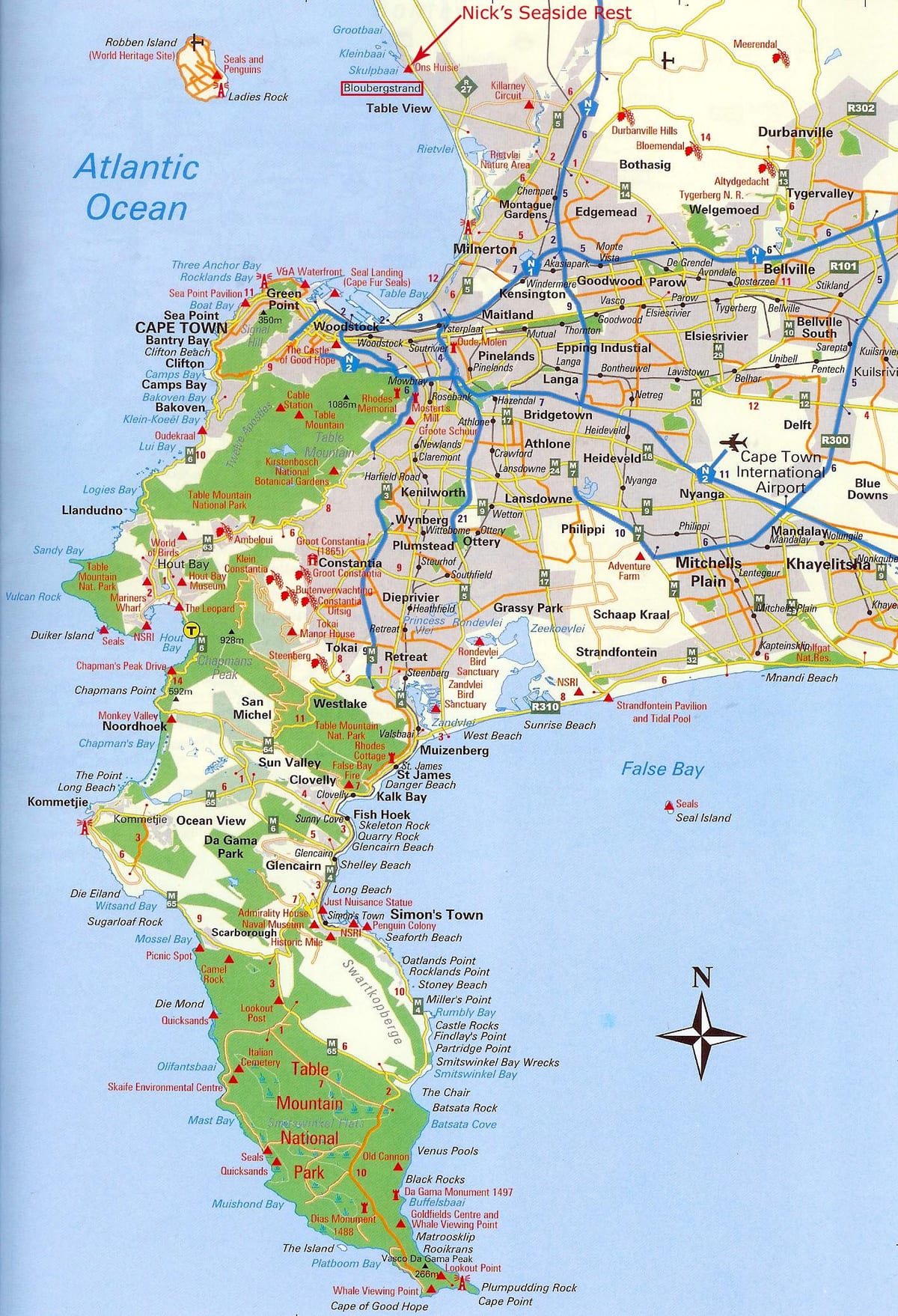 Cape town na karti
