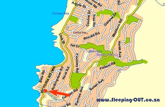 karta pogled na ocean Cape town 