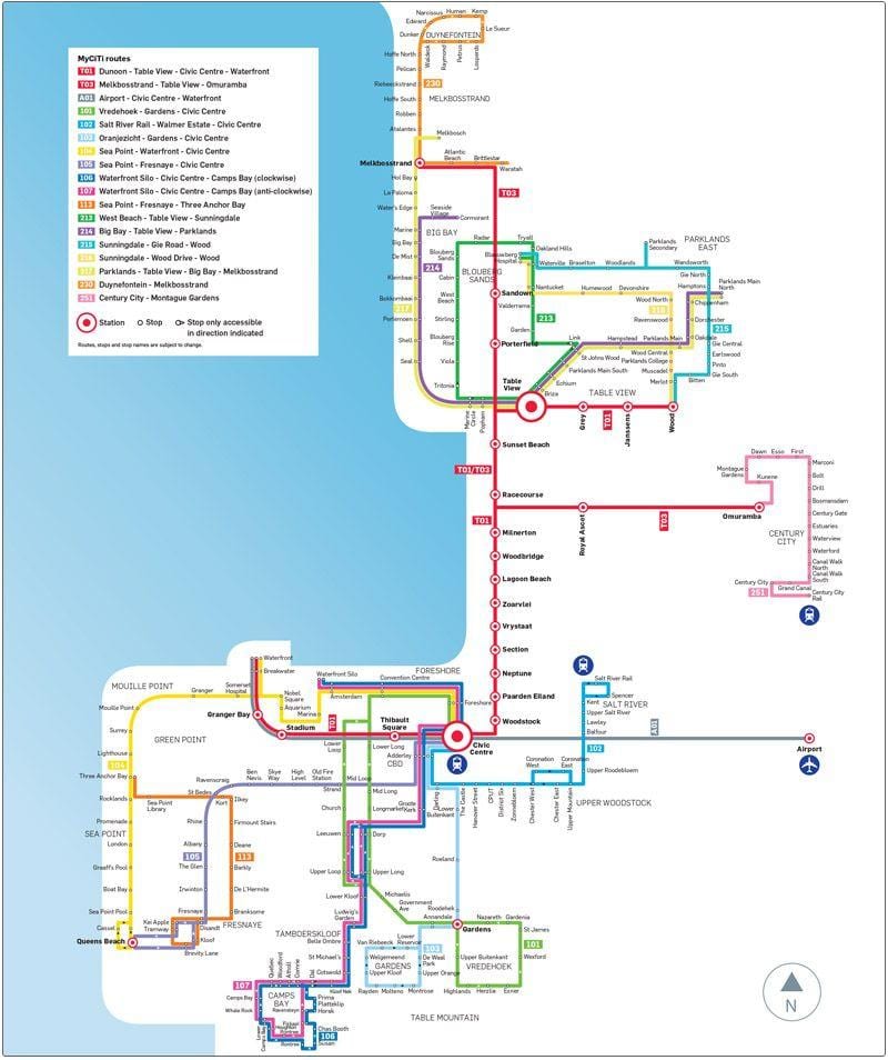 postaja myciti karta autobusnih linija