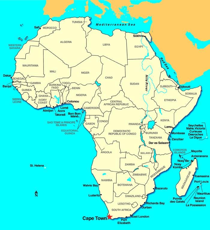rt Afrika kartica