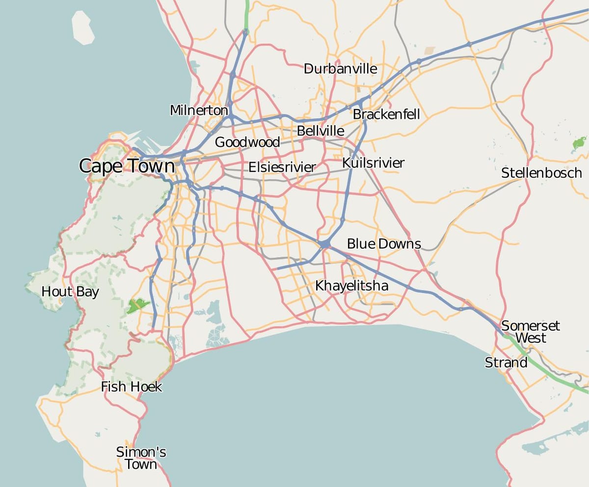 karta Стренги Western Cape