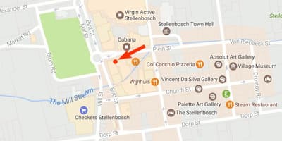 Karta Дорп street, Cape town