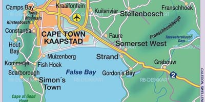 Cape town na karti