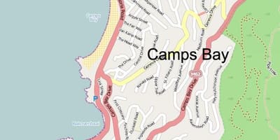 Karta Кэмпс-Bay, Cape Town