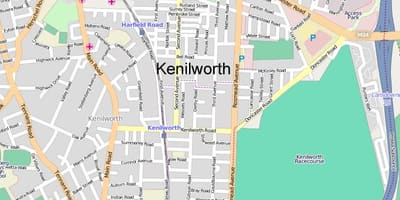 Karta кенилворта Cape town