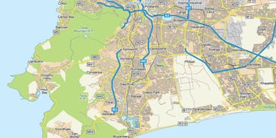 Karta пламстед Cape town