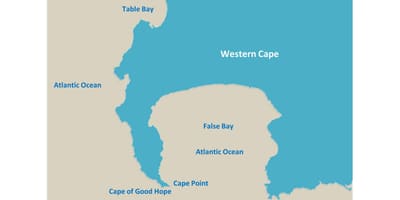 Karta U Cape Town, Južna Afrika