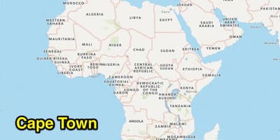 Cape town karti Južne Afrike